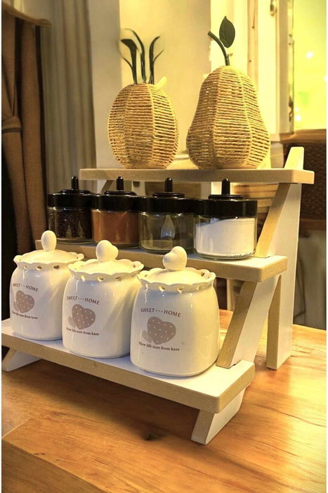 Hanah Home Estantería de Cocina Blanca